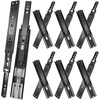 image:image18 inch Drawer Slides 6 Pairs 12pcs Soft Close 3 fold Full Extension Side Mount Cabinet Drawer Glides 18 Black Cabinet Rails for Dresser Cabinet Kitchen 100 LB Capacity10 Inch