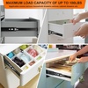image:image18 inch Drawer Slides 6 Pairs 12pcs Soft Close 3 fold Full Extension Side Mount Cabinet Drawer Glides 18 Black Cabinet Rails for Dresser Cabinet Kitchen 100 LB Capacity18 Inch