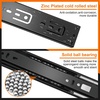 image:image18 inch Drawer Slides 6 Pairs 12pcs Soft Close 3 fold Full Extension Side Mount Cabinet Drawer Glides 18 Black Cabinet Rails for Dresser Cabinet Kitchen 100 LB Capacity20 Inch
