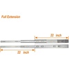 image:imageOCG Soft Close Drawer Slides 22 Inch 5 Pairs Full Extension Ball Bearing Side Mount Drawer Slides for Cabinets with Face Frame with Rear Mounting Brackets22 inch 5 pairsbrackets