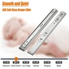 image:imageOCG Soft Close Drawer Slides 22 Inch 5 Pairs Full Extension Ball Bearing Side Mount Drawer Slides for Cabinets with Face Frame with Rear Mounting Brackets22 inch 5 pairsbrackets
