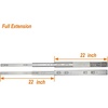 image:imageOCG Soft Close Drawer Slides 22 Inch 5 Pairs Full Extension Ball Bearing Side Mount Drawer Slides for Cabinets with Face Frame with Rear Mounting Brackets22 inch 10 pairsbrackets