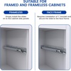image:imageUndermount Drawer Slides 12 Inch 1 Pair Soft Close Full Extension Drawer Slides Bottom Mount with Rear Mounting Bracket and Locking Devices Hidden Under Mount Tracks 100lb Load Capacity9 Inch