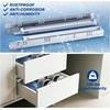 image:imageUndermount Drawer Slides 12 Inch 1 Pair Soft Close Full Extension Drawer Slides Bottom Mount with Rear Mounting Bracket and Locking Devices Hidden Under Mount Tracks 100lb Load Capacity9 Inch