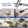image:imageUndermount Drawer Slides 12 Inch 1 Pair Soft Close Full Extension Drawer Slides Bottom Mount with Rear Mounting Bracket and Locking Devices Hidden Under Mount Tracks 100lb Load Capacity9 Inch