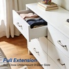 image:imageUndermount Drawer Slides 12 Inch 1 Pair Soft Close Full Extension Drawer Slides Bottom Mount with Rear Mounting Bracket and Locking Devices Hidden Under Mount Tracks 100lb Load Capacity9 Inch