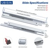 image:imageUndermount Drawer Slides 12 Inch 1 Pair Soft Close Full Extension Drawer Slides Bottom Mount with Rear Mounting Bracket and Locking Devices Hidden Under Mount Tracks 100lb Load Capacity9 Inch