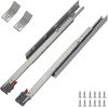 image:imageUndermount Drawer Slides 21 inch 1 Pair Full Extension Soft Close Concealed Drawer Runners Come with Mounting Screws and Brackets 1 Pair15 Inch