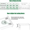 image:imageUndermount Drawer Slides 21 inch 1 Pair Full Extension Soft Close Concealed Drawer Runners Come with Mounting Screws and Brackets 1 Pair15 Inch