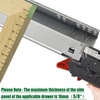 image:imageUndermount Drawer Slides 21 inch 1 Pair Full Extension Soft Close Concealed Drawer Runners Come with Mounting Screws and Brackets 1 Pair15 Inch