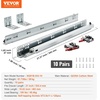 image:imageVEVOR Bottom Mount Drawer Slides 6 Pairs 18 Inch Heavy Duty Ball Bearing Soft Close Full Extension Steel Tracks Noiseless Guide Glides for Cabinet Kitchen Drawers with Locking 100 Lbs Capacity21inch