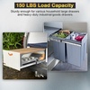 image:imageYENUO Heavy Duty Drawer Slides Full Extension Ball Bearing 1240 Inch 150LB  Side Mount Cabinet Industrial Drawer Slide Glides Anti Rust Thickened Rails Easy Install 1240 Inch For Heavy Cabinets 1PairWithout Lock