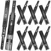 image:image18 inch Drawer Slides 6 Pairs 12pcs Soft Close 3 fold Full Extension Side Mount Cabinet Drawer Glides 18 Black Cabinet Rails for Dresser Cabinet Kitchen 100 LB Capacity18 Inch