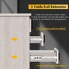 image:image14 inch Ball Bearing Drawer Slides 6 Pairs 12pcs  100LB Capacity Full Extension Side Mount Slides for Kitchen Cabinets Wardrobes Office Furniture Silver 14inchSilver