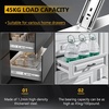 image:image14 inch Ball Bearing Drawer Slides 6 Pairs 12pcs  100LB Capacity Full Extension Side Mount Slides for Kitchen Cabinets Wardrobes Office Furniture Silver 14inchSilver