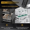 image:image14 inch Ball Bearing Drawer Slides 6 Pairs 12pcs  100LB Capacity Full Extension Side Mount Slides for Kitchen Cabinets Wardrobes Office Furniture Silver 14inchBlack