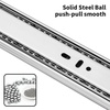 image:image16 inch Soft Self Close Drawer Slides 6 Pairs 12pcs Full Extension Ball Bearing 3 fold Full Stretch Side Mount Drawer Slides 100 LB Capacity Drawer Slide 16 Silver14 inch350mm