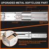 image:image18 inch Drawer Slides 4 Pairs 8pcs Soft Close 3 fold Full Extension Side Mount Cabinet Drawer Glides 18 Silver Cabinet Rails for Dresser Cabinet Kitchen 100 LB Capacity22inch550mm