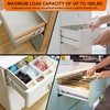 image:image18 inch Drawer Slides 6 Pairs 12pcs Soft Self Close 3 fold Full Extension Ball Bearing Cabinet Drawer Glides Side Mount for Dresser Cabinet Kitchen 100 LB Capacity 18 Silver12inch300mm