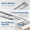 image:image4 Pcs 14 Inch Center Mount Drawer Slides Heavy Duty Bottom Mount Drawer Slides for Cabinet and Dresser 34 Extension Glide Tracks14 Inch