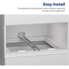 image:image4 Pcs 14 Inch Center Mount Drawer Slides Heavy Duty Bottom Mount Drawer Slides for Cabinet and Dresser 34 Extension Glide Tracks24 Inch
