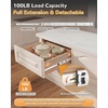 image:imageChibery 22 Inch Side Mount Soft Close Drawer Slides 5 Pairs HeavyDuty Full Extension Metal Ball Bearing Smooth Quiet Slow Self Closing Dresser Glides Runners with Mounting Brackets 100LB Capacity12 Inch