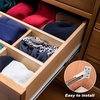 image:imageChunful 2 Pair Rear Drawer Track Socket Back Plates Mounting Brackets Durable Plastic Drawer Track Back Plate Left and Right Close Locker Slides Socket for Repairing Replacing WhiteWhite