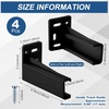 image:imageChunful 2 Pair Rear Drawer Track Socket Back Plates Mounting Brackets Durable Plastic Drawer Track Back Plate Left and Right Close Locker Slides Socket for Repairing Replacing WhiteBlack