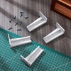 image:imageChunful 2 Pair Rear Drawer Track Socket Back Plates Mounting Brackets Durable Plastic Drawer Track Back Plate Left and Right Close Locker Slides Socket for Repairing Replacing WhiteWhite