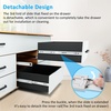 image:imageDrawer Slides Ball Bearing 3 Folds Full Extension Side Mount Cabinet Runners Glides Rails Track 100 Lbs Load 10 12 14 16 18 20 22 24 Inch Silver SilverBasic 1 Pr12 InchSilverStainless Steel