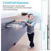 image:imageDrawer Slides Ball Bearing 3 Folds Full Extension Side Mount Cabinet Runners Glides Rails Track 100 Lbs Load 10 12 14 16 18 20 22 24 Inch Silver SilverBasic 1 Pr12 InchSilverStainless Steel
