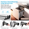 image:imageDrawer Slides Ball Bearing 3 Folds Full Extension Side Mount Cabinet Runners Glides Rails Track 100 Lbs Load 10 12 14 16 18 20 22 24 Inch Silver SilverBasic 1 Pr12 InchSilverStainless Steel
