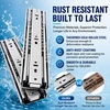 image:imageHeavy Duty Drawer Slides Full Extension Runners 150 lbs 12 14 16 18 20 22 24 26 28 30 32 34 36 38 40 Inch Side Mount Rails for Drawer Capacity 150 lb 1 Pair16 Inch