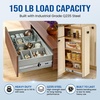 image:imageHeavy Duty Drawer Slides Full Extension Runners 150 lbs 12 14 16 18 20 22 24 26 28 30 32 34 36 38 40 Inch Side Mount Rails for Drawer Capacity 150 lb 1 Pair24 Inch