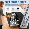image:imageHeavy Duty Drawer Slides Full Extension Runners 150 lbs 12 14 16 18 20 22 24 26 28 30 32 34 36 38 40 Inch Side Mount Rails for Drawer Capacity 150 lb 1 Pair16 Inch