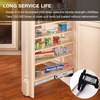 image:imageHeavy Duty Locking Drawer Load 500 lbs Slides Full Extension Runners with Lock 12 14 16 18 20 22 24 26 28 30 32 34 36 38 40 44 48 52 56 60 Inch Side Mount Rails for Drawer Capacity 500lb 1 PairLoad250 lb No lock W53mm