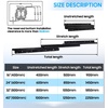 image:imageHeavy Duty Locking Drawer Load 500 lbs Slides Full Extension Runners with Lock 12 14 16 18 20 22 24 26 28 30 32 34 36 38 40 44 48 52 56 60 Inch Side Mount Rails for Drawer Capacity 500lb 1 PairLoad260 lb undermount