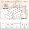 image:imageProbrico 1 Pair 21 Inch Undermount Drawer Slides Full Extension Concealed Drawer Runners Soft Close Bottom Mount Drawer Slides with Rear Mounting Brackets Locking Devices18 Inch