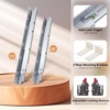 image:imageProbrico 1 Pair 21 Inch Undermount Drawer Slides Full Extension Concealed Drawer Runners Soft Close Bottom Mount Drawer Slides with Rear Mounting Brackets Locking Devices18 Inch
