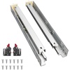 image:imageProbrico 1 Pair 21 Inch Undermount Drawer Slides Full Extension Concealed Drawer Runners Soft Close Bottom Mount Drawer Slides with Rear Mounting Brackets Locking Devices18 Inch