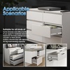 image:imageSHUHANG 1 Pair Full Extension Drawer Slides 8 10 12 14 16 18 20 22 24 Inch 100 lb Load Capacity Side Mount Ball Bearing Rails Cabinet Dresser Glides Wardrobe Kitchen Trash Can Slider Runners Silver20 Inch