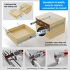 image:imageSHUHANG 1 Pair Full Extension Drawer Slides 8 10 12 14 16 18 20 22 24 Inch 100 lb Load Capacity Side Mount Ball Bearing Rails Cabinet Dresser Glides Wardrobe Kitchen Trash Can Slider Runners Silver20 Inch