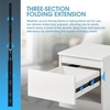 image:imageSHUHANG 1 Pair Full Extension Drawer Slides 8 10 12 14 16 18 20 22 24 Inch 100 lb Load Capacity Side Mount Ball Bearing Rails Cabinet Dresser Glides Wardrobe Kitchen Trash Can Slider Runners Silver18 Inch