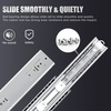image:imageSLIDEWAY 200 Lbs Heavy Duty Drawer Slides 1 Pair 8 10 12 14 16 18 20 22 30 32 40 Inch Full Extension Ball Bearing Sliding Rails Cabinet Runners Tracks Tool Box Glides16