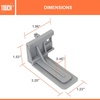 image:imageUndermount Drawer Slides 21 Inch SoftClose for 34 Inch Drawer Panels 1 Pair Concealed Bottom Mount 75 lb Capacity 3D Adjustable ColdRolled SteelREARMOUNT