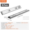 image:imageVEVOR Soft Close Drawer Slides 6 Pairs 20 Inch Heavy Duty Full Extension Side Mount Ball Bearing Drawer Glides Kitchen Cabinet Rails 100LB Load Capacity10 Pairs with Soft Close