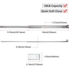 image:imagehomdiy 5 Pack 14 Inch Heavy Duty Center Mount Drawer Slides for Cabinet and Dresser Bottom Mount Drawer Rails 34 Extension Glide Track14 Inch