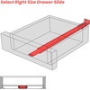 image:imagehomdiy 5 Pack 14 Inch Heavy Duty Center Mount Drawer Slides for Cabinet and Dresser Bottom Mount Drawer Rails 34 Extension Glide Track18 Inch