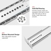 image:imagehomdiy 5 Pack 14 Inch Heavy Duty Center Mount Drawer Slides for Cabinet and Dresser Bottom Mount Drawer Rails 34 Extension Glide Track24 Inch