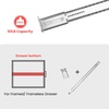 image:imagehomdiy 5 Pack 14 Inch Heavy Duty Center Mount Drawer Slides for Cabinet and Dresser Bottom Mount Drawer Rails 34 Extension Glide Track24 Inch